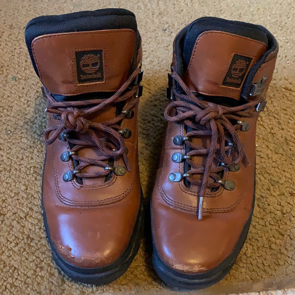 Vintage “Euro hiker” leather boots.